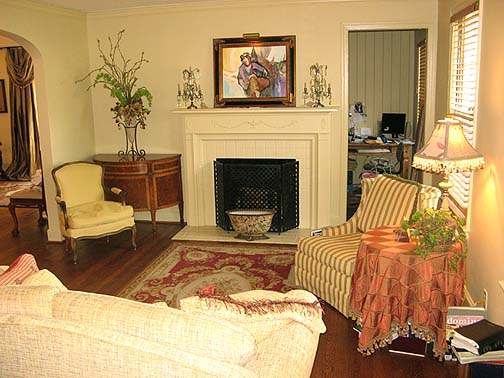 West Glenwood Living Room with fireplace!