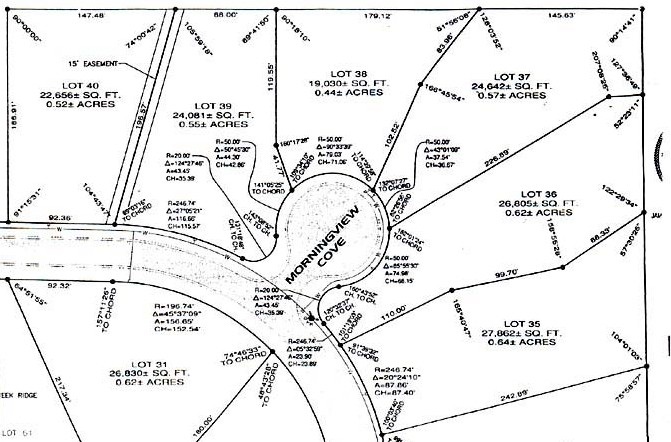 Bear Creek Ridge
                Sector 3 (Lots 37-40)