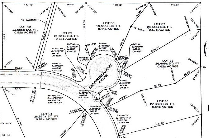 Bear Creek Ridge
                Sector 3 (Lots 37-40)