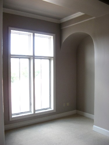 Master Bedroom
                with custom designed architectural alcove!